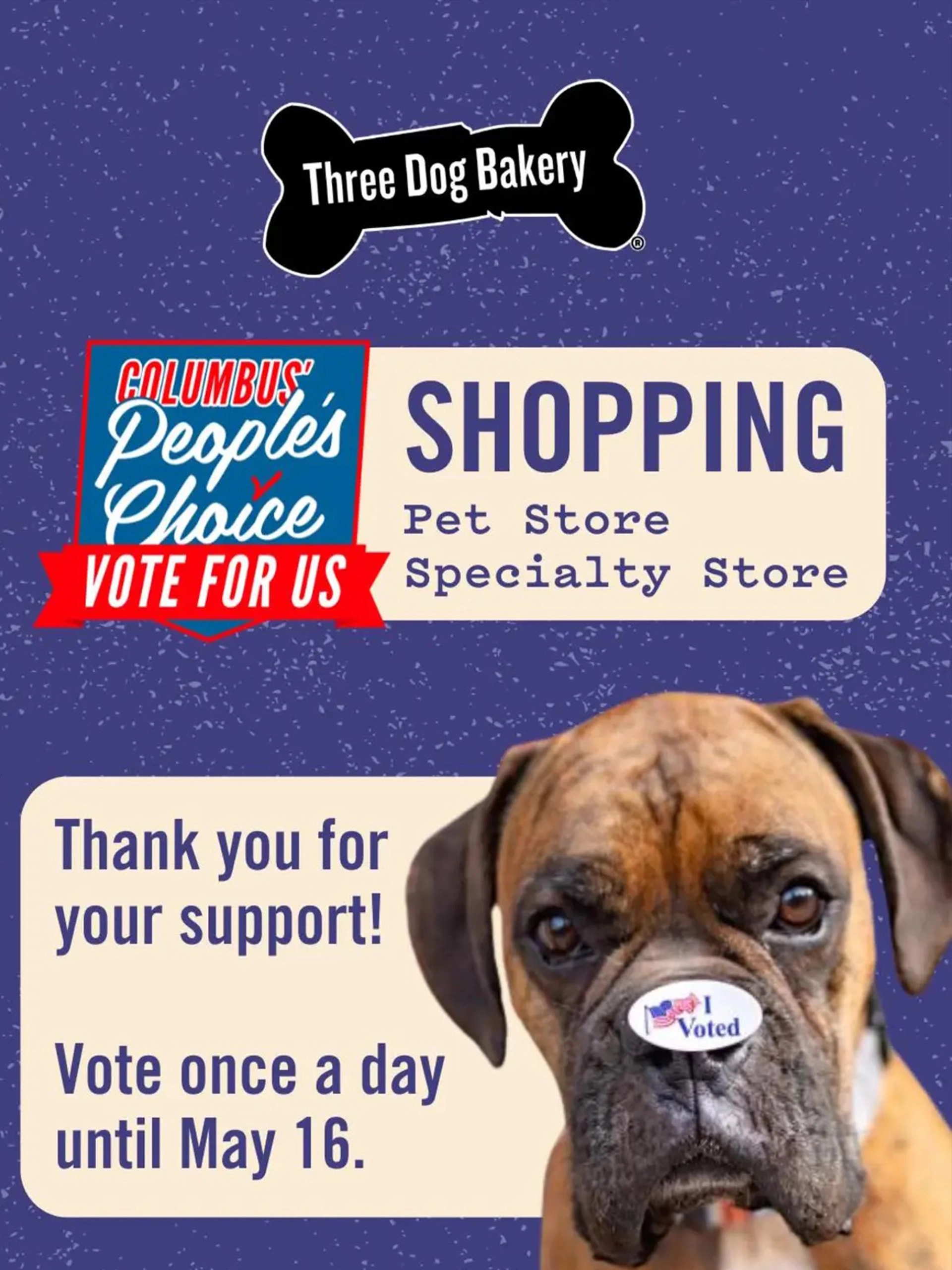 columbus-ga-three-dog-bakery-peoples-choice-award-best-pet-shop Columbus, GA Three Dog Bakery Nominated for People's Choice Award for Best Pet Shop